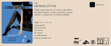 ART. MICRO E COTTON 323- collant donna micro e cotton 323 - Fratelli Parenti